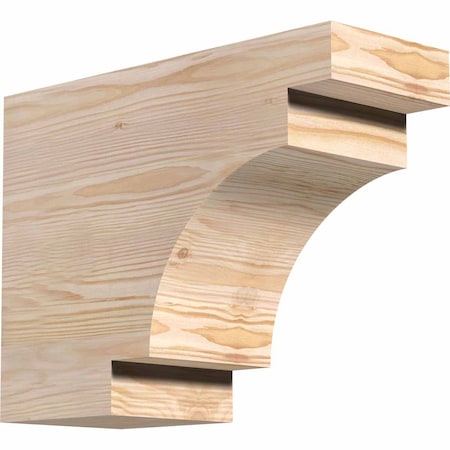 Ekena Millwork Mediterranean Rough Sawn Rafter Tail, Douglas Fir, 6"W x 12"H x 16"L RFT06X12X16MED00RDF